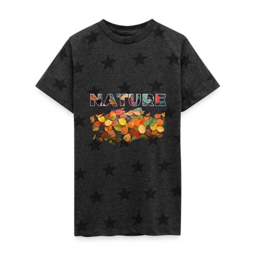 Brushed by Nature - Kid's 5 Star Print T-Shirt