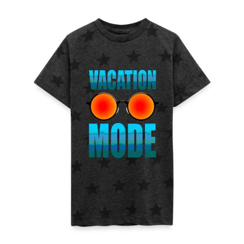 Vacation mode: Ocean Vibes On - Kid's 5 Star Print T-Shirt