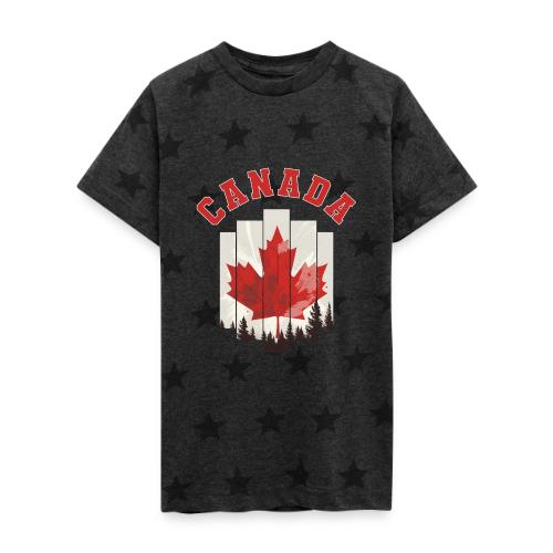 Creative Spirit of Canada - Kid's 5 Star Print T-Shirt