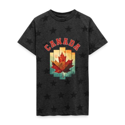 Canada’s Artistic Emblem - Kid's 5 Star Print T-Shirt