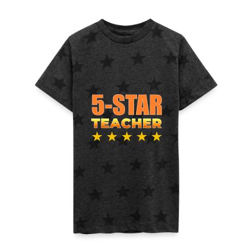 Five-Star Teacher - Kid's 5 Star Print T-Shirt