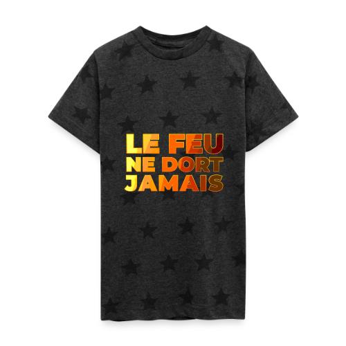 Fire never sleeps - Kid's 5 Star Print T-Shirt
