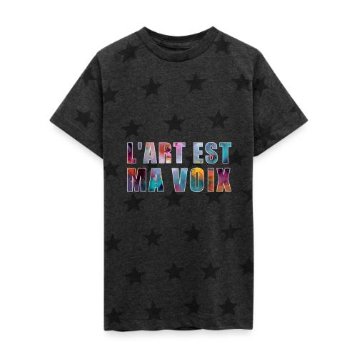 Art is my voice - Kid's 5 Star Print T-Shirt
