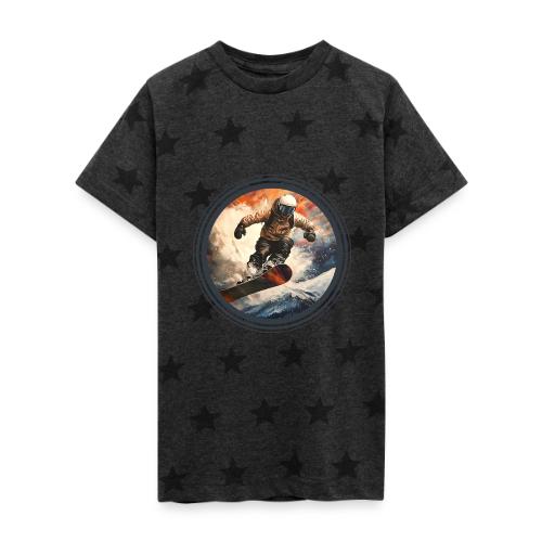 Snowboarding Elevation - Kid's 5 Star Print T-Shirt