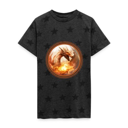 Dragon's Wrath - Kid's 5 Star Print T-Shirt