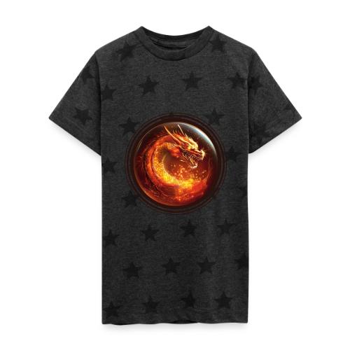 Shadow Dragon Rise - Kid's 5 Star Print T-Shirt