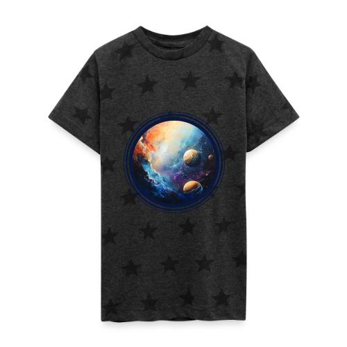 Nebula of Planets - Kid's 5 Star Print T-Shirt