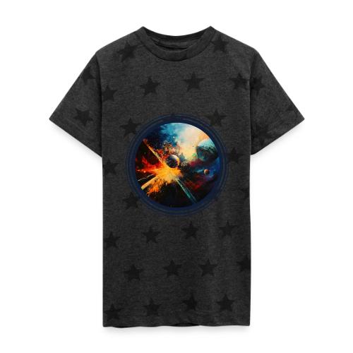 Planets in Turmoil - Kid's 5 Star Print T-Shirt