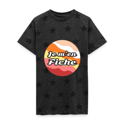 I don't care - Kid's 5 Star Print T-Shirt