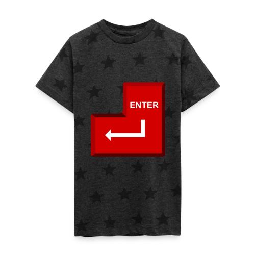 Just Press Enter - Kid's 5 Star Print T-Shirt