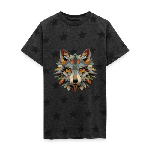 Spectrum Wolf Vision - Kid's 5 Star Print T-Shirt