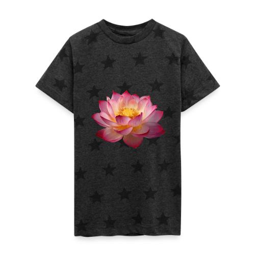 Serenity Lotus Grace - Kid's 5 Star Print T-Shirt
