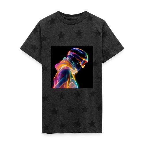 Snowboarding: Neon Gravity Ride - Kid's 5 Star Print T-Shirt