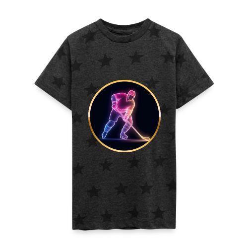 Hockey: Neon Ice Rush - Kid's 5 Star Print T-Shirt