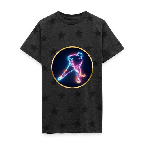Golden Neon Hockey - Kid's 5 Star Print T-Shirt