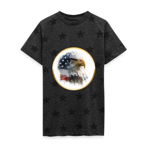 USA: Patriot Wing Emblem - Kid's 5 Star Print T-Shirt
