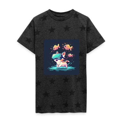 Virtual Kitty Quest - Kid's 5 Star Print T-Shirt