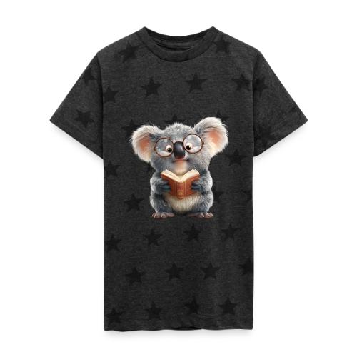 3D Gamer Koala Cozy Cartoon Design - Kid's 5 Star Print T-Shirt