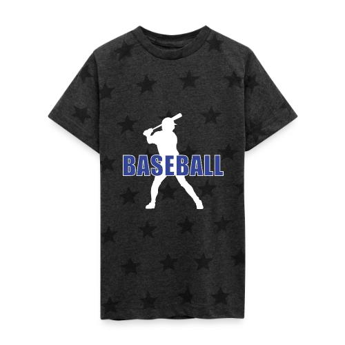 Classic Baseball Swing - Kid's 5 Star Print T-Shirt