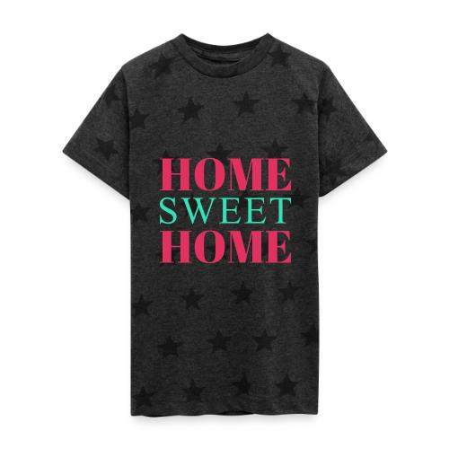 Home Sweet Home Typography Design - Kid's 5 Star Print T-Shirt
