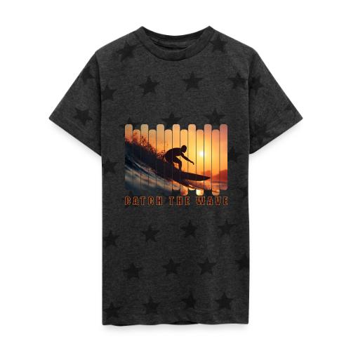 Surfing: Catch the Wave - Kid's 5 Star Print T-Shirt