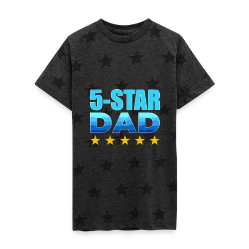 Five Stars Dad - Kid's 5 Star Print T-Shirt