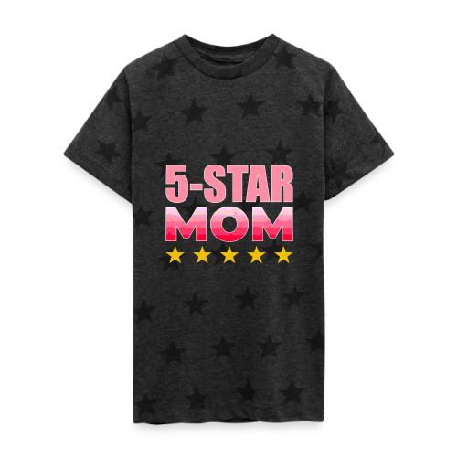 Five Stars Mom - Kid's 5 Star Print T-Shirt