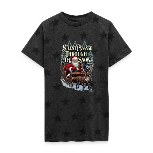 Nostalgic Santa T-Shirt - Kid's 5 Star Print T-Shirt