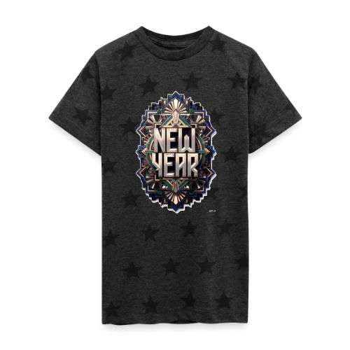 Evergreen New Year T-Shirt - Kid's 5 Star Print T-Shirt