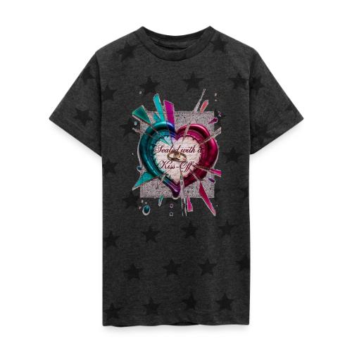 Sealed with a Kiss-Off T-Shirt - Kid's 5 Star Print T-Shirt