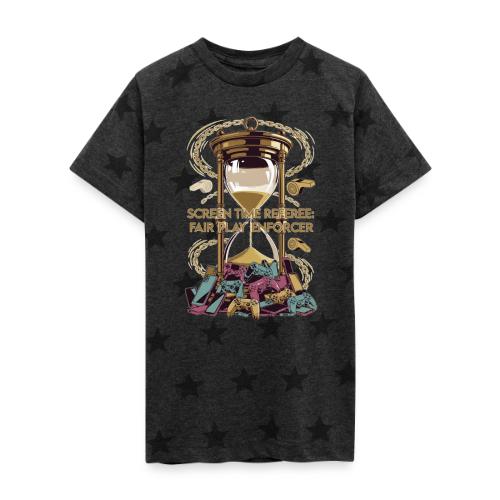Screen Time Referee T Shirt, Fair Play Enforcer - Kid's 5 Star Print T-Shirt