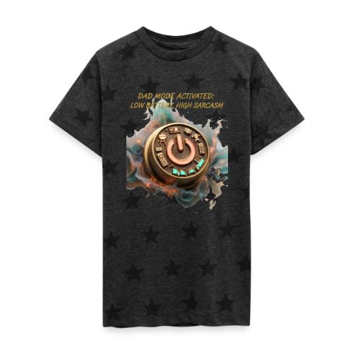 Dad Mode Activated T Shirt, Funny Dad Gift - Kid's 5 Star Print T-Shirt