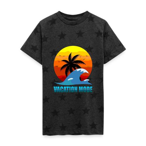 Vacation mode: Sunset Escape - Kid's 5 Star Print T-Shirt