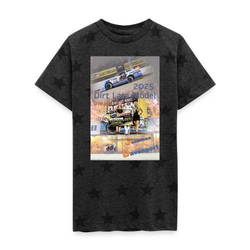 Jonathan Davenport DLM Eldora Speedway 2025 - Kid's 5 Star Print T-Shirt