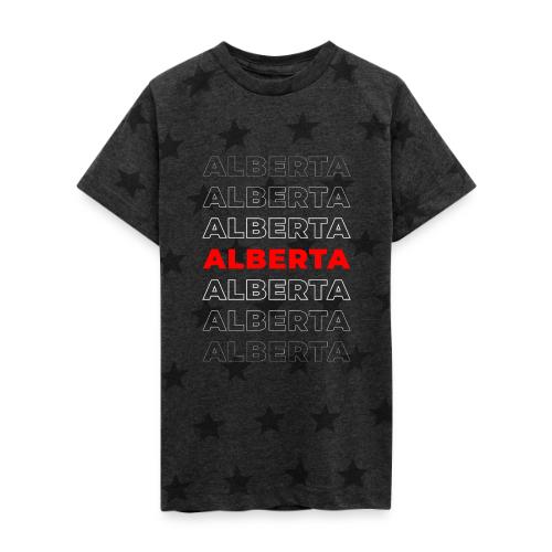 Alberta Accent - Kid's 5 Star Print T-Shirt