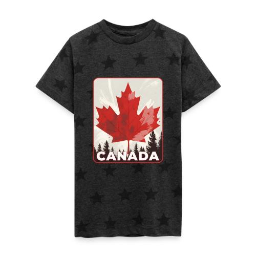 Echoes of Canada - Kid's 5 Star Print T-Shirt