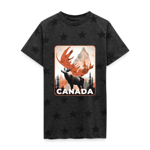 Canada Wild Spirit - Kid's 5 Star Print T-Shirt