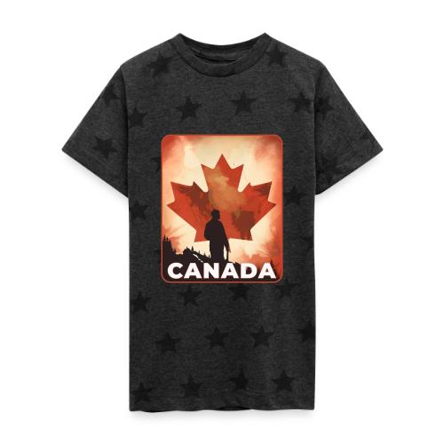 Canada Stands Tall - Kid's 5 Star Print T-Shirt