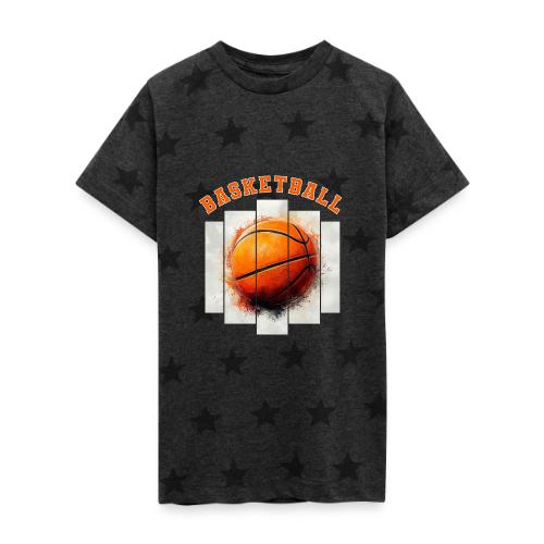 Basketball Element - Kid's 5 Star Print T-Shirt