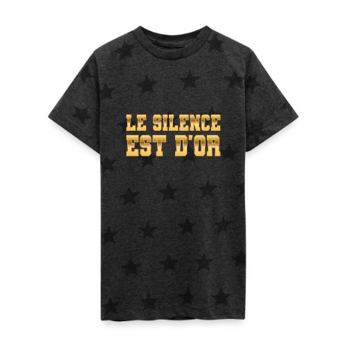 Le silence est d'or - Kid's 5 Star Print T-Shirt