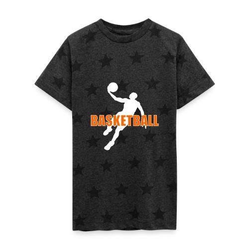 Slam Dunk Motion - Kid's 5 Star Print T-Shirt