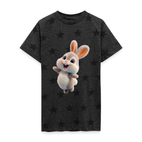 Dancing Baby Rabbit - Kid's 5 Star Print T-Shirt