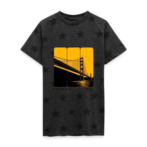 Golden Gate Bold Icon - Kid's 5 Star Print T-Shirt