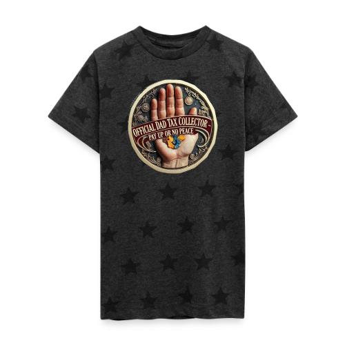 Dad Tax Collector Medallion T Shirt - Kid's 5 Star Print T-Shirt