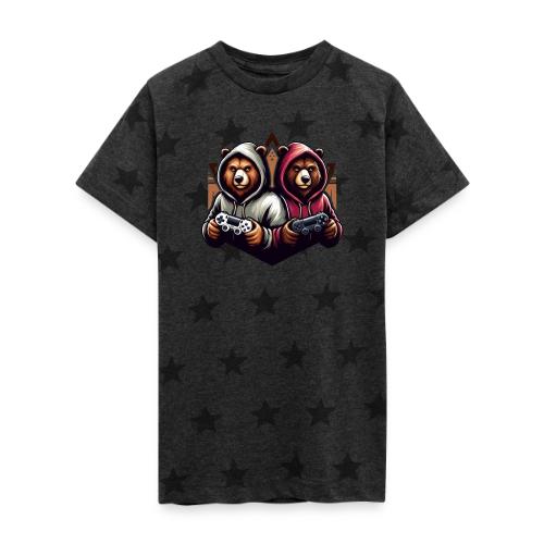2 grizzlies gamer bears - Kid's 5 Star Print T-Shirt