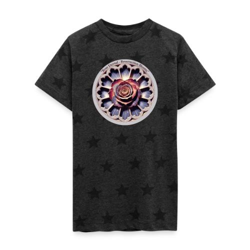 Easter Rose Resurrection T Shirt, Spring Gift - Kid's 5 Star Print T-Shirt