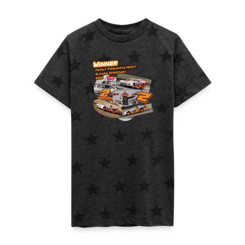 Rob Trent Eldora Speedway FFN#1 Design 1 - Kid's 5 Star Print T-Shirt
