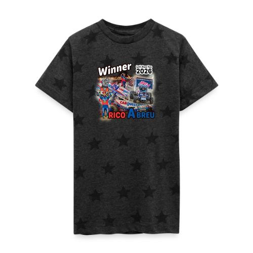 Rico Abreu #LetsRaceTwo Winner - Kid's 5 Star Print T-Shirt