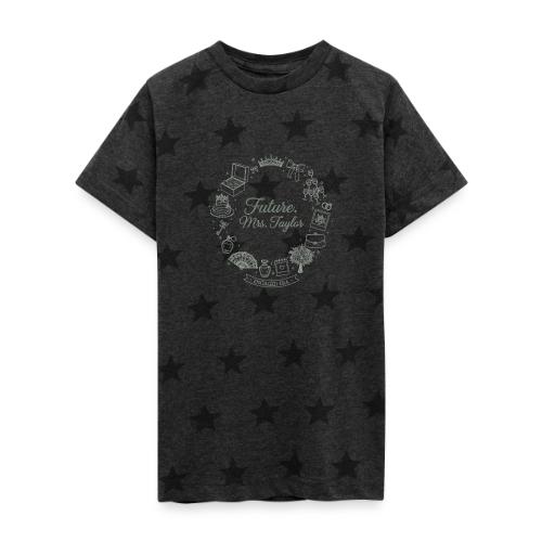 Future Mrs Minimalist Bridal Line Art - Kid's 5 Star Print T-Shirt