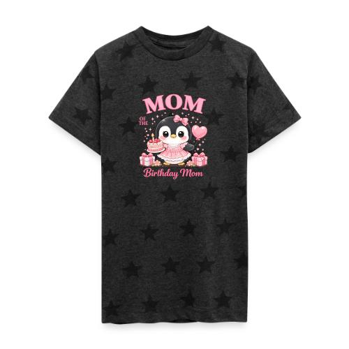 Cute Penguin Birthday Mom Kawaii Cake Balloon Gift - Kid's 5 Star Print T-Shirt